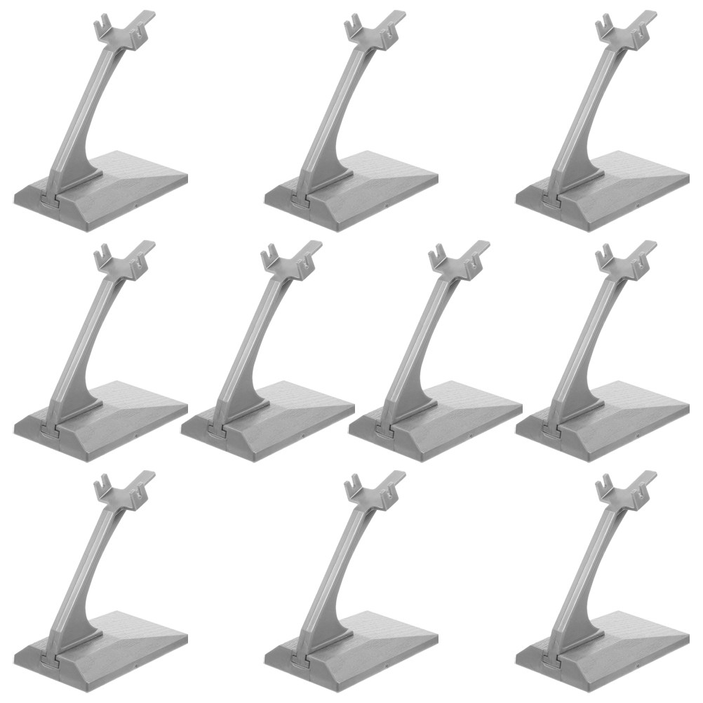 Model Airplane Plastic - ขาตั้งโชว์เครื่องบิน 10 ชิ้น ทำจากพลาสติก ปรับระดับได้สำหรับโมเดลเครื่องบิน RC