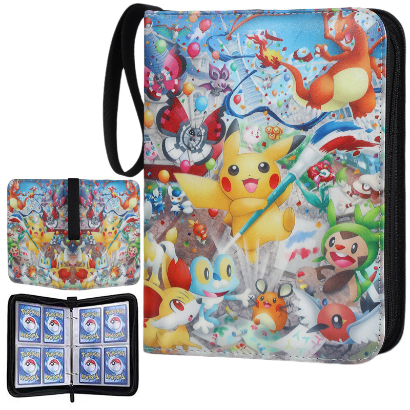 Pokemon Binder Card - อัลบั้มการ์ตูน 400 ชิ้น สมุดเก็บการ์ด ป้องกันการ์ด ชาริซาร์ด