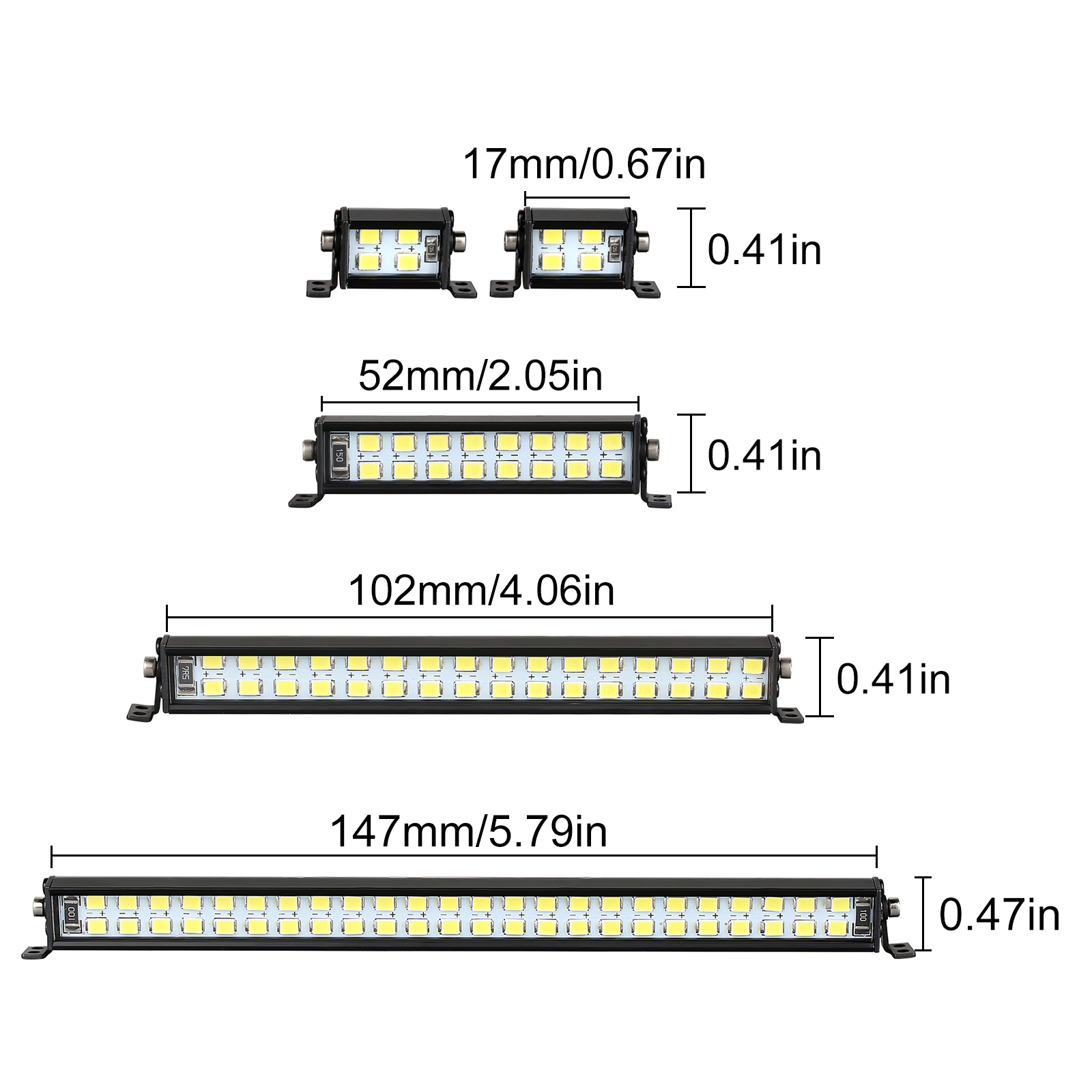 INJORA Bright Light Bar 17/52/ - Tamiya Model Rc Car บทวิจารณ์และราคา